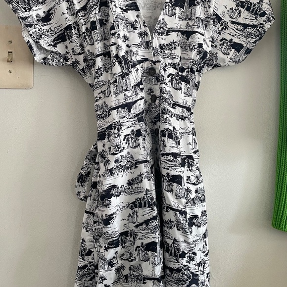 Marine Layer Camila San Francisco Toile Mini Dress S - Picture 2 of 4